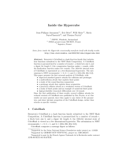 Inside the Hypercube - Cryptology ePrint Archive