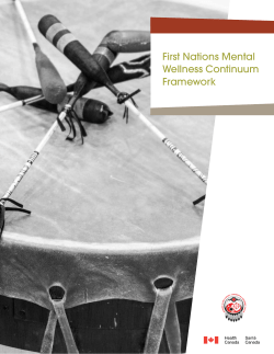 First Nations Mental Wellness Continuum Framework