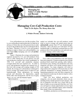 Managing Cow-Calf Production Costs: