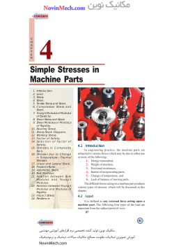 Simple Stresses in Machine Parts