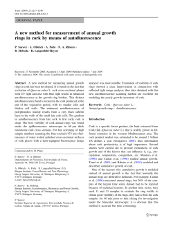A new method for measurement of annual growth rings in cork by
