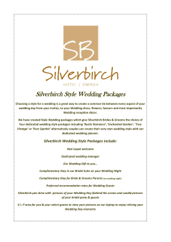 Silverbirch Style Wedding Packages
