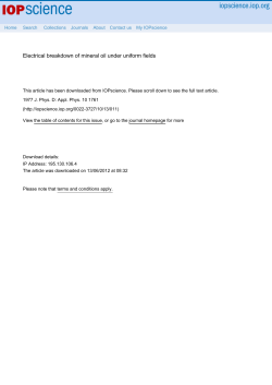 Electrical breakdown of mineral oil under uniform fields