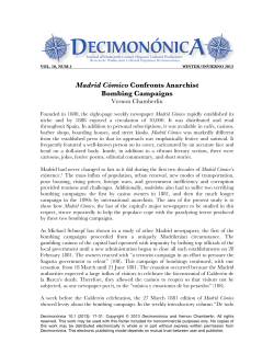 Madrid C&oacute;mico Confronts Anarchist Bombing