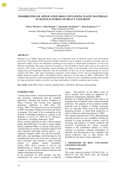 possibilities of application iron containing waste materials in