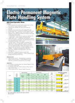 Electro Permanent Magnetic Plate Handling System Electro