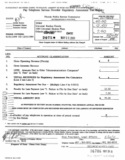 sa"ED gj,? 7 - Florida Public Service Commission