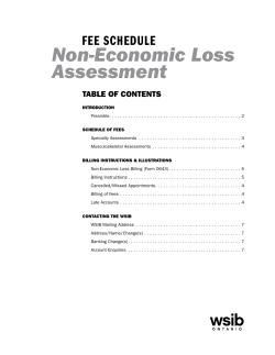 Non-Economic Loss Assessment