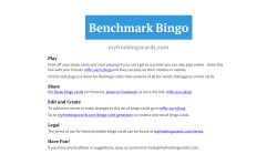 Benchmark Bingo - My Free Bingo Cards