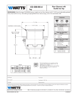 CO-200-RX-4 - Watts Water Technologies