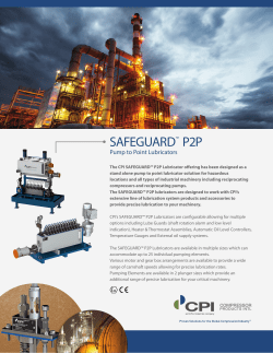 SAFEGUARD&reg; Pump to Point Lubrication System (English)