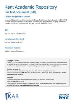 Document Version - Kent Academic Repository