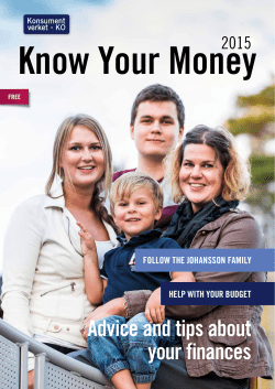 Koll p&aring; pengarna 2015 Engelska