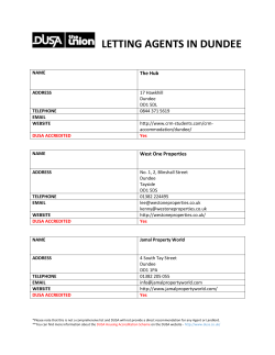 letting agents in dundee