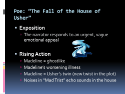 Poe usher noet with 8 page book instructions