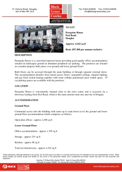 TO LET Peregrine House Peel Road Douglas Approx: 4,342 sq ft