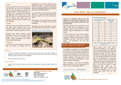 Farm dams - tips on maintenance - Queensland Murray