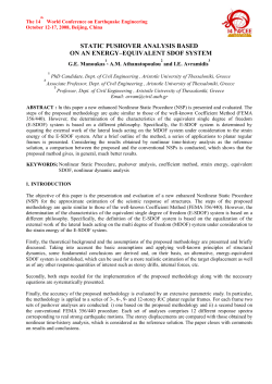 static pushover analysis based on an energy&ndash;equivalent