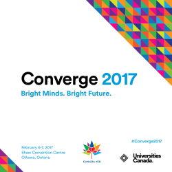 Converge 2017 - Universities Canada