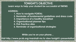 March PTSA PowerPoint - Pinellas County Schools