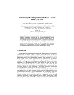 Human Body Model Acquisition and Motion Capture Using Voxel Data