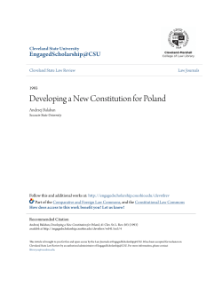 Developing a New Constitution for Poland