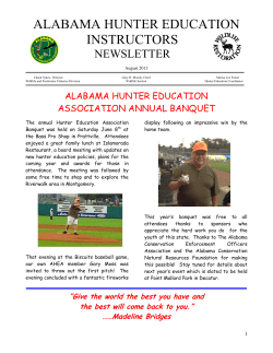 alabama hunter education