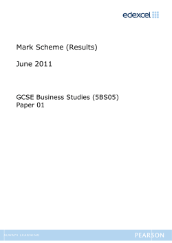 Mark Scheme - Edexcel