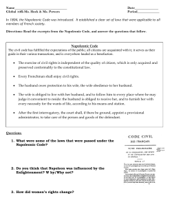 Napoleonic Code