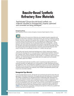 Bauxite-Based Synthetic Refractory Raw Materials