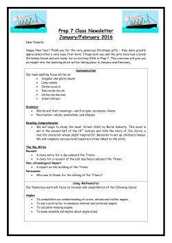 January/February 2016 - Victoria College Preparatory School