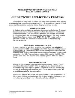 applied math questions - Mercer County Technical Schools