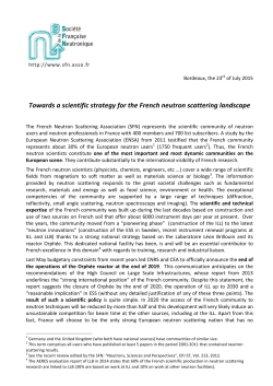 French Neutron Scattering Association