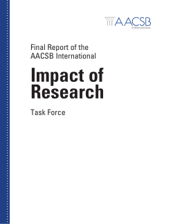 Final Report of the AACSB International Task Force