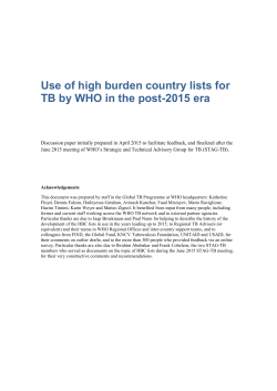 high burden - World Health Organization