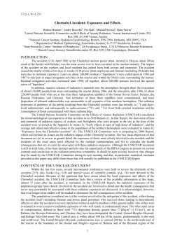 Chernobyl Accident: Exposures and Effects