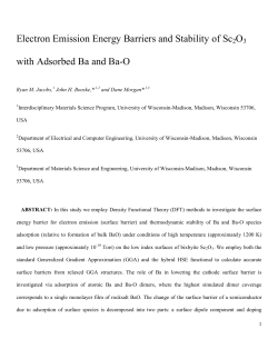 Electron Emission Energy Barriers and Stability