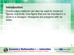 Method 1: Constructing a Regular Hexagon