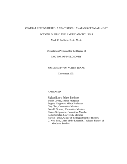 Combat Reconsidered: A Statistical Analysis of Small