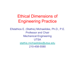 Ethical Dimensions of Engineering Practice