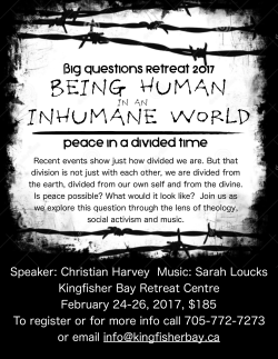 Big Questions 2017 - Kingfisher Bay Retreat