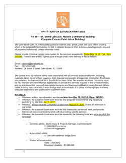 Lake Ave Paint IFB 01-1617 - Florida Redevelopment Association