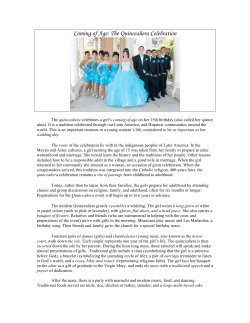 Coming of Age: The Quinceañera Celebration