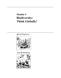 Biodiversity: Think Globally!