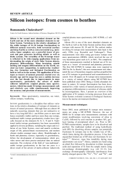 Silicon isotopes: from cosmos to benthos