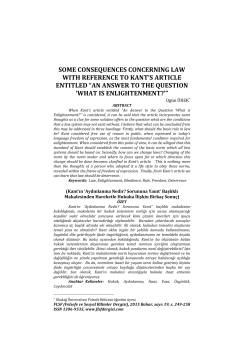 some consequences concerning law with reference to kant`s