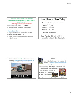 Newton`s Laws - Sarah Spolaor