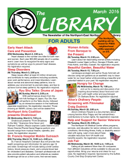 March Newsletter - Northport-East Northport Public Library