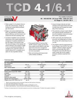 For mobile machinery 80 - 180 kW|108 - 241 hp at 1800