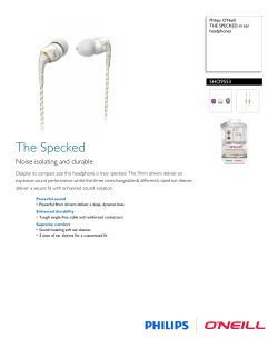 SHO9553/28 Philips THE SPECKED in ear headphones